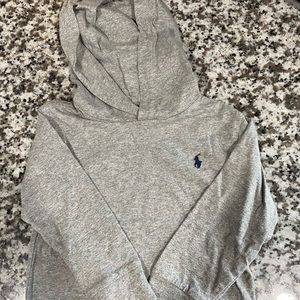 POLO Ralph Lauren gray hoodie. Worn 1x. Size 2T
